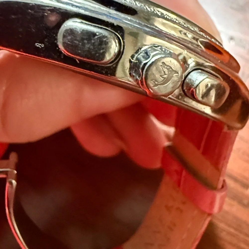 Women's Silver and Pink Watch authentic